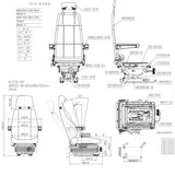 TRUCK MECHANICAL SEAT TO SUIT MEDIUM RIGID TRUCK TS 005