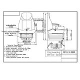 EXCAVATOR MECHANICAL SUSPENSION SEAT TS 014