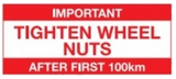 120MM X 50MM - NON-REFLECTIVE ADVISORY STICKERS