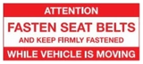 120MM X 50MM - NON-REFLECTIVE ADVISORY STICKERS