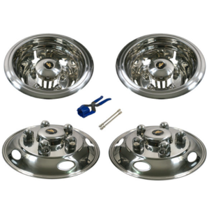 16.5" STAINLESS STEEL WHEEL SIMULATOR SET - 16.5″ x 5.5″ 115MM OFFSET 5 STUD