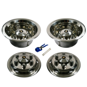 17.5" STAINLESS STEEL WHEEL SIMULATOR SET - 17.5″ x 6.00″ 127MM OFFSET 6 STUD