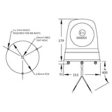 BRITAX 390 SERIES QUARTZ HALOGEN BEACON