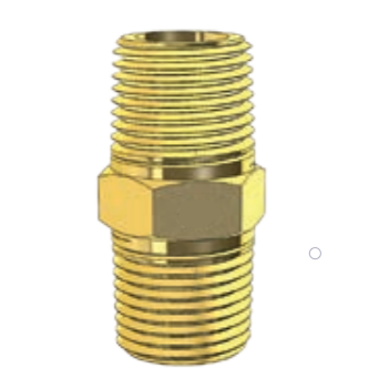 BRASS FITTING - HEX NIPPLE - IMPERIAL