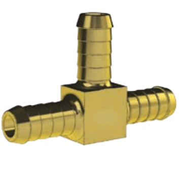 BRASS FITTING - HOSE BARB TEE - IMPERIAL
