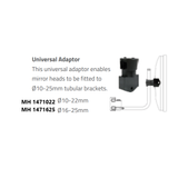BRITAX MIRROR HEADS - BLACK ABS - TO SUIT JAPANESE STYLE TRUCKS  17” (430mm)