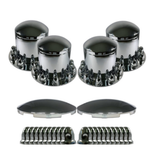 CHROME AXLE COVER KIT 285MM PCD (3 PIECE)