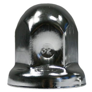 NUT COVERS CHROME FLANGED ROUND TOP