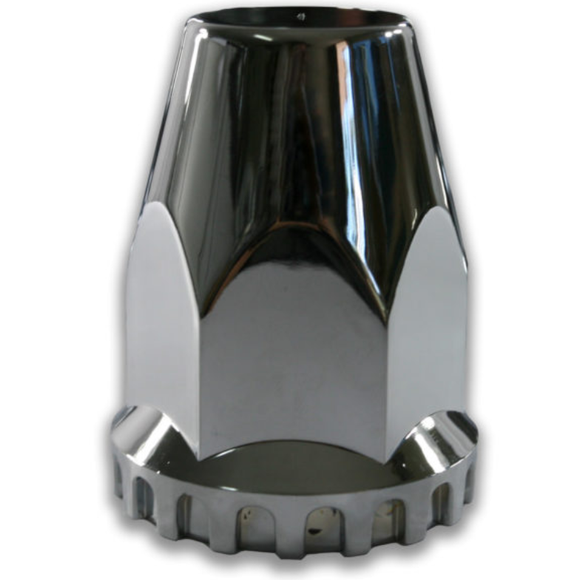 NUT COVER CHROME PLASTIC 33MM SCREW-ON