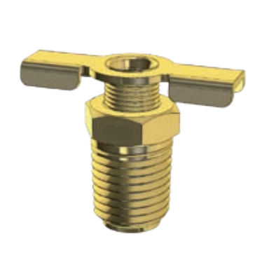 BRASS FITTING - WING NUT DRAIN COCKS - IMPERIAL