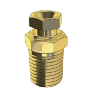 BRASS FITTING - 1/4 NPT HEX HEAD DRAIN COCK - IMPERIAL