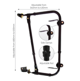 BRITAX MIRROR HEADS - BRACKET ONLY - BLACK STEEL ADJUSTABLE - TO SUIT WEST COAST STYLE TRUCKS