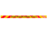 1600MM X 90MM - DO NOT OVERTAKE TURNING VEHICLE - CLASS 1 MATERIAL - STICKER